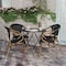 Flash Furniture Marseille French Bistro Stacking Chair w/Arms, Black Textilene and Bamboo Print Aluminum Frame, 4PK 4-SDA-ADS642108-BK-NAT-GG - alternate 8
